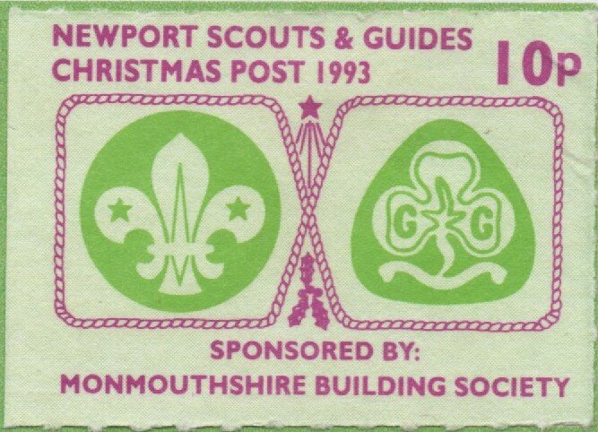 Scout and Guide symbols with rope surround