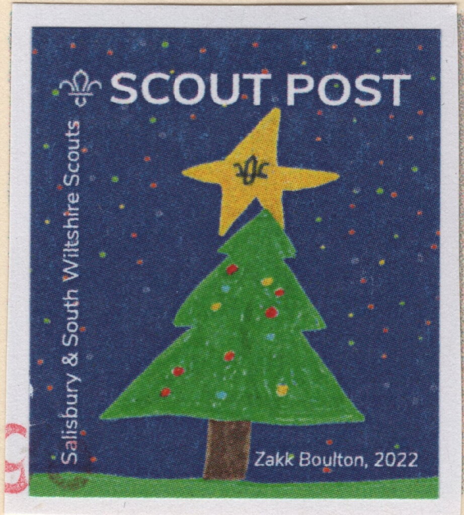 Christmas Tree with dark blue background