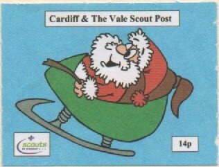 Santa on his sleigh
