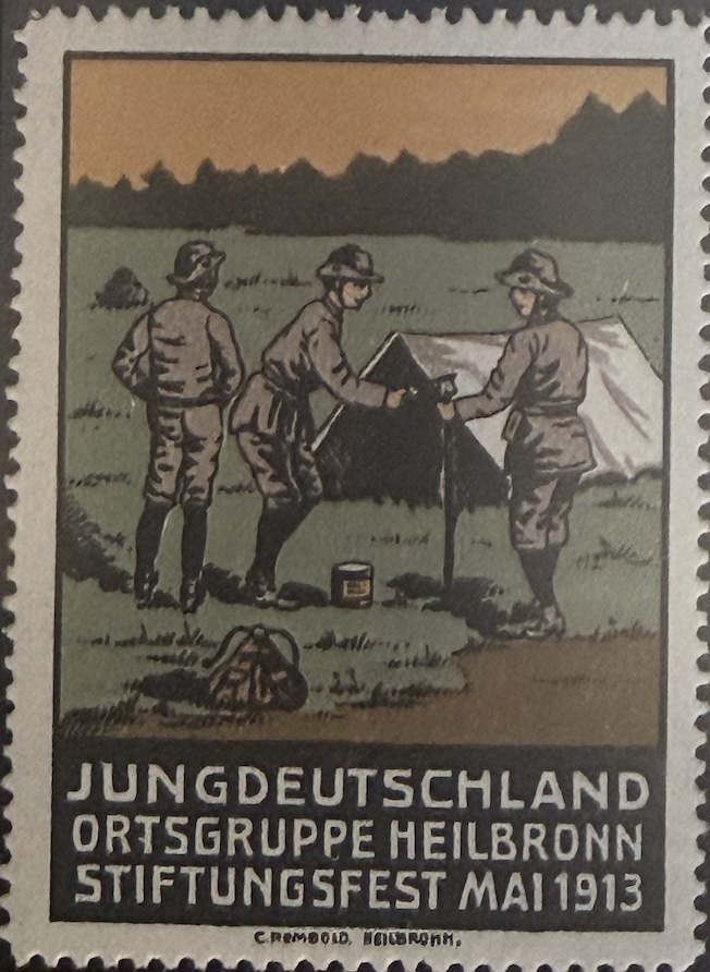 Pitching the tent