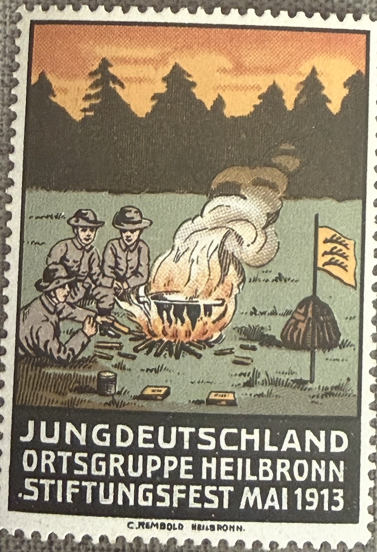 Evening camp fire
