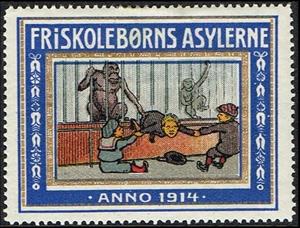 DK 1914-44/1 — Children at the zoo (primates)