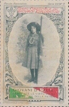 Serie XIV N.5 — Scout with rifle (profile)