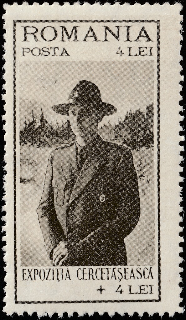 Prince Nicholas in Scout uniform — 4 + 4 lei