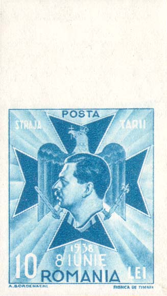 Scout design — 10 lei, imperforate