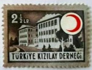 Non-scout companion — 2½ lira Red Crescent building