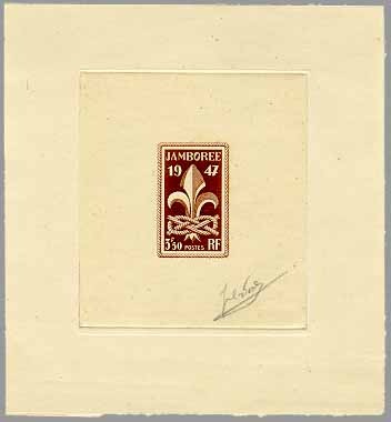 Artist’s proof — 3.50 franc value (unissued face)