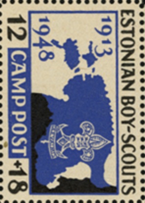 Map of Estonia — 12 + 18 CAMP POST