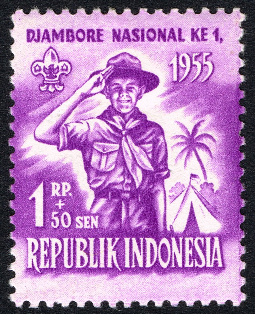 Salute — 1 r + 50 s (perforated)