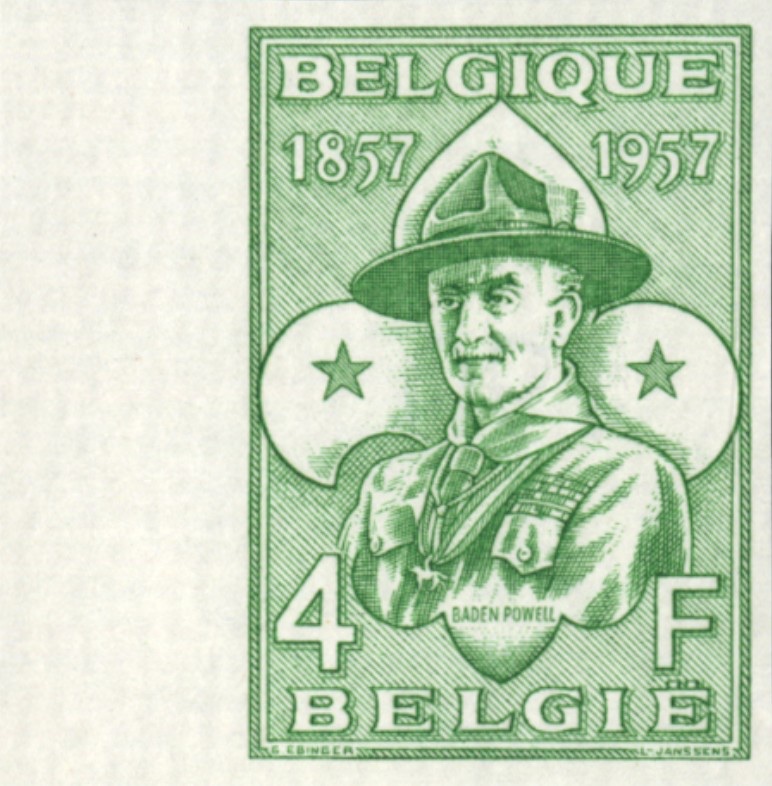 Lord Baden-Powell — 4 fr, imperforate