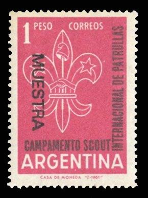 MUESTRA specimen overprint on the 1 peso