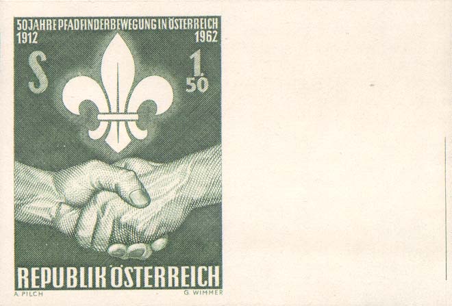 Imperforate proof in issued colour