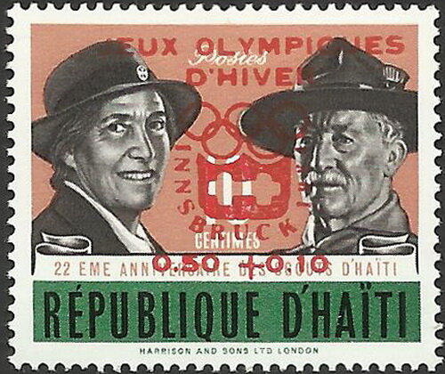 Lord and Lady Baden-Powell — Innsbruck surcharge