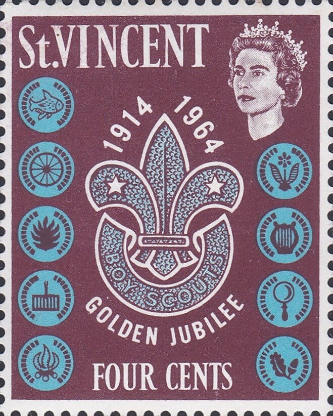 Golden Jubilee Scout emblem — 4 c