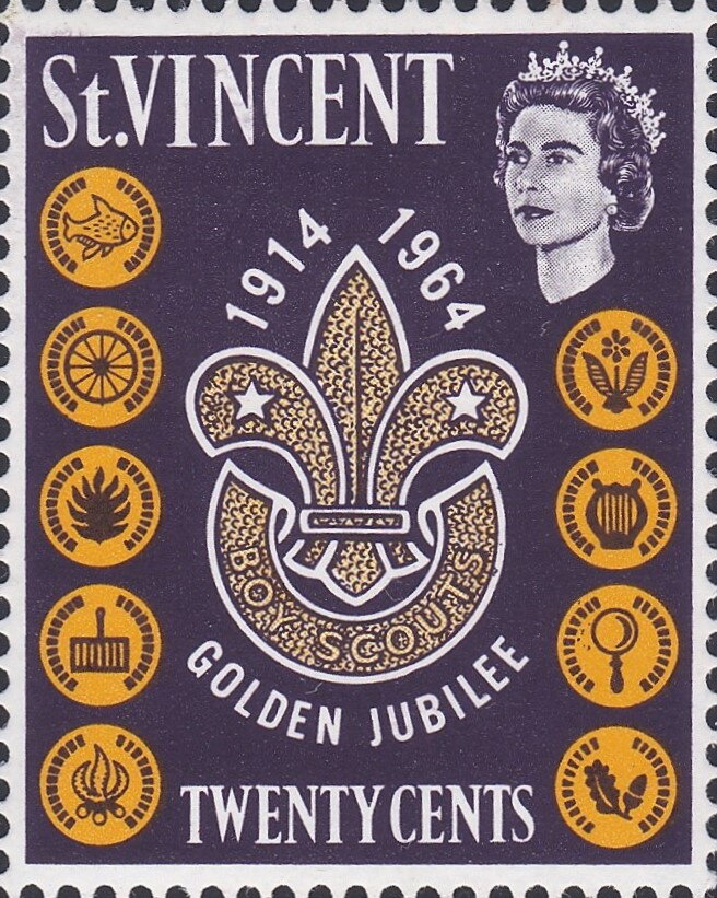 Golden Jubilee Scout emblem — 20 c