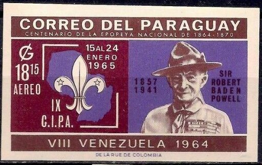 Lord Baden-Powell — VIII Venezuela 1964 (airmail, imperforate)