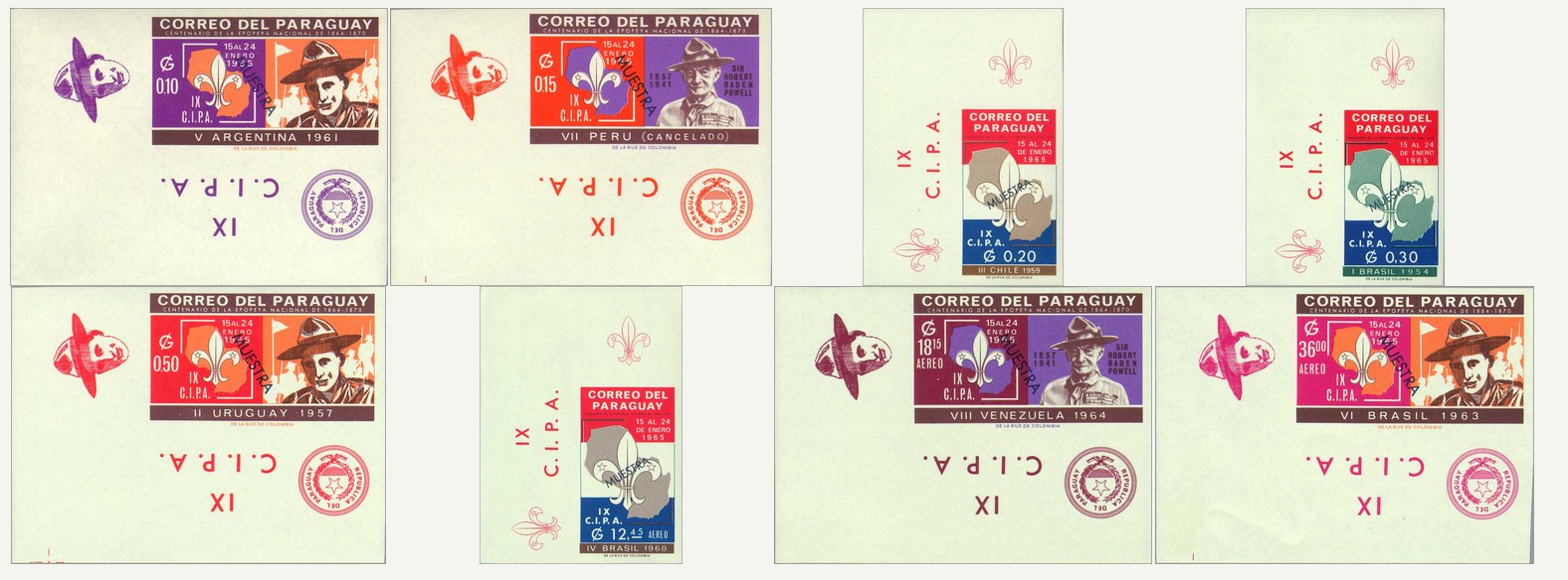 Specimen set — imperforate