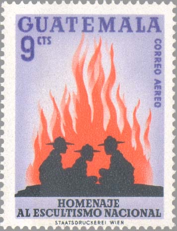 Scouts at the camp-fire