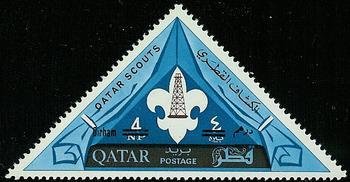 Scout emblem with oil derrick