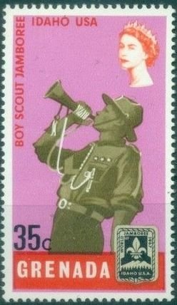 Scout with bugle