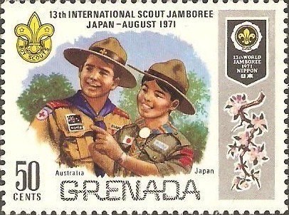 Scouts from Australia and Japan