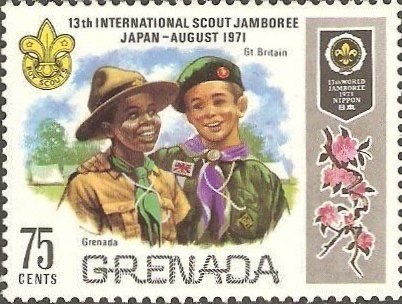 Scouts from Grenada and Great Britain