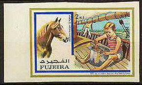 Horse and Baden-Powell as a cabin boy