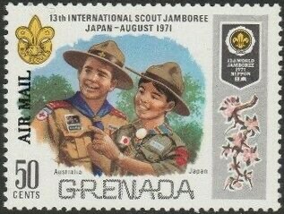 Scouts from Australia and Japan