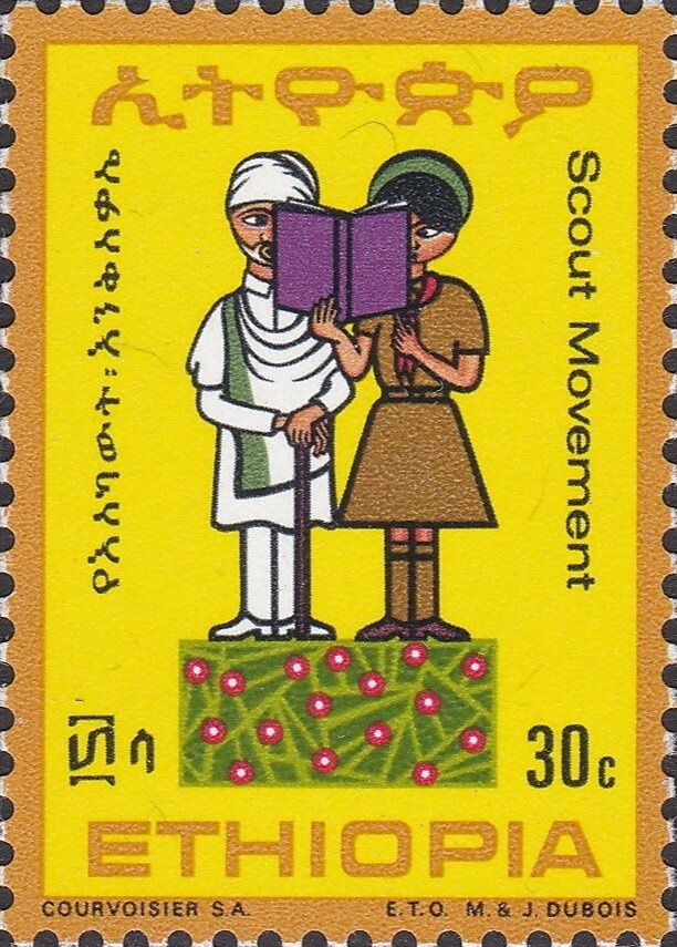 Guide with a book