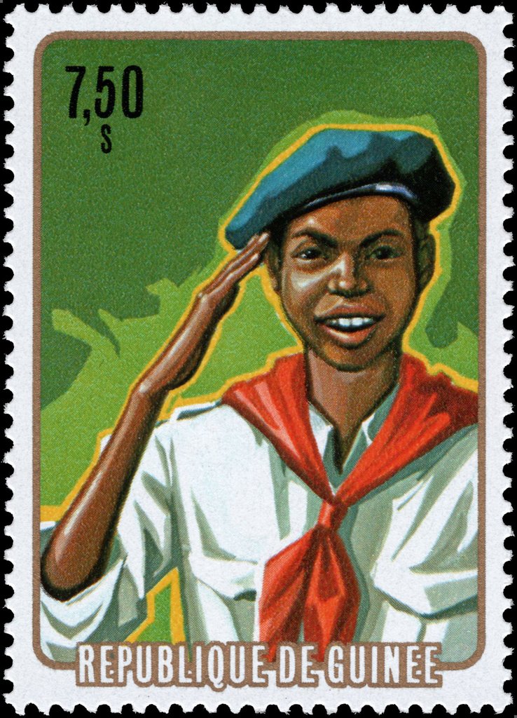 Pioneer salute, perforated