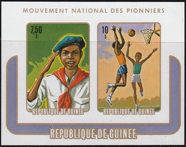 Souvenir sheet, imperforate