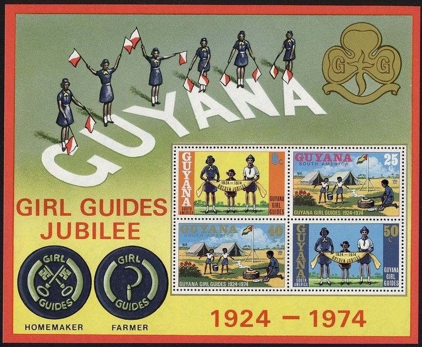 Girl Guides Jubilee souvenir sheet