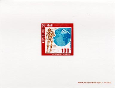 100 f Scout and globe — deluxe sheet