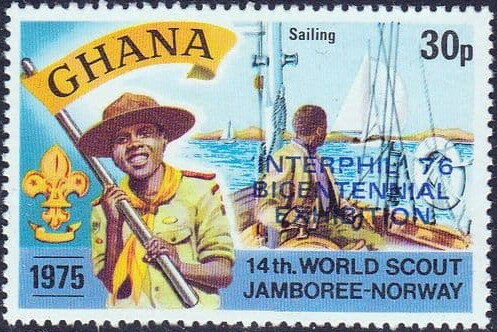 Sailing, overprinted