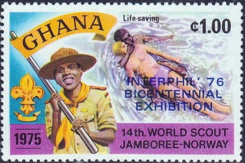 Life-saving, overprinted