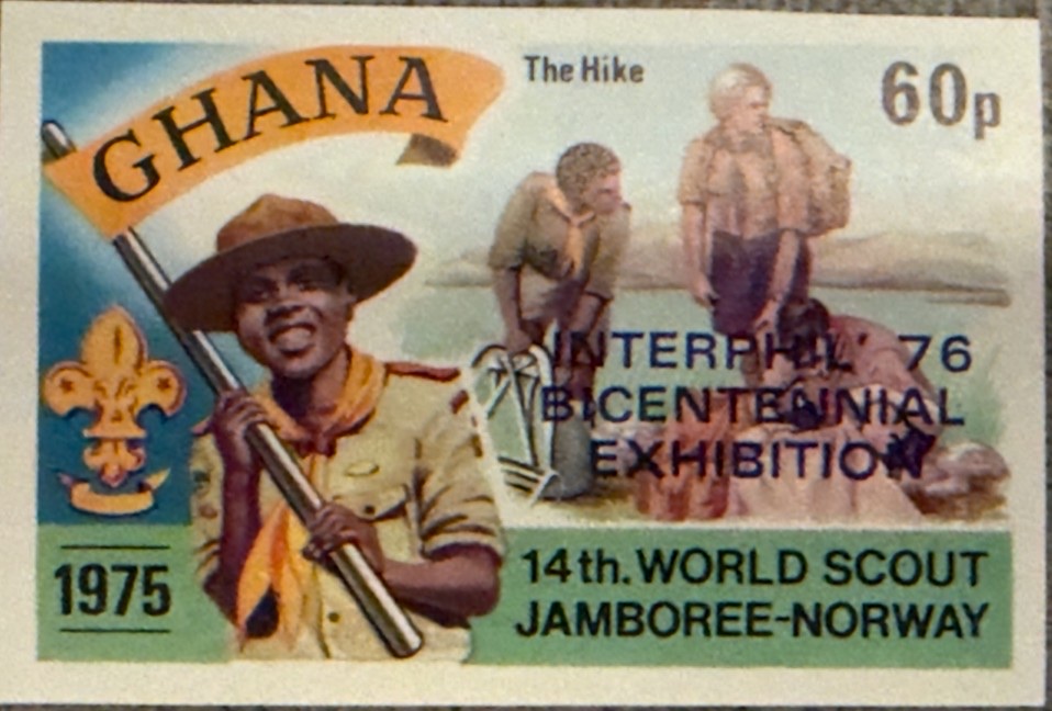 Hiking, overprinted