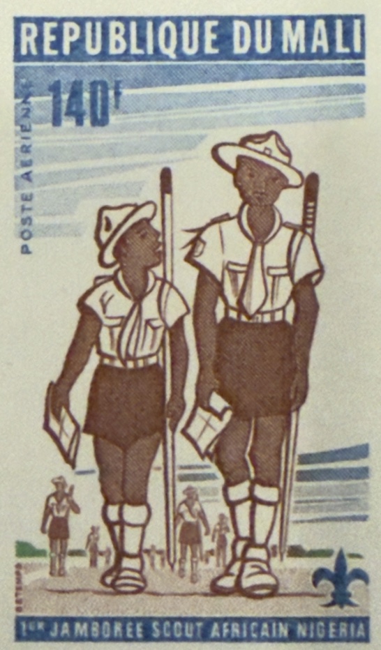 Scouts hiking, imperforate