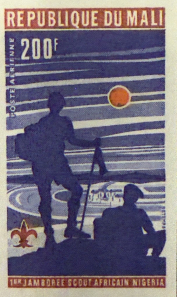 Scouts on a hilltop, imperforate