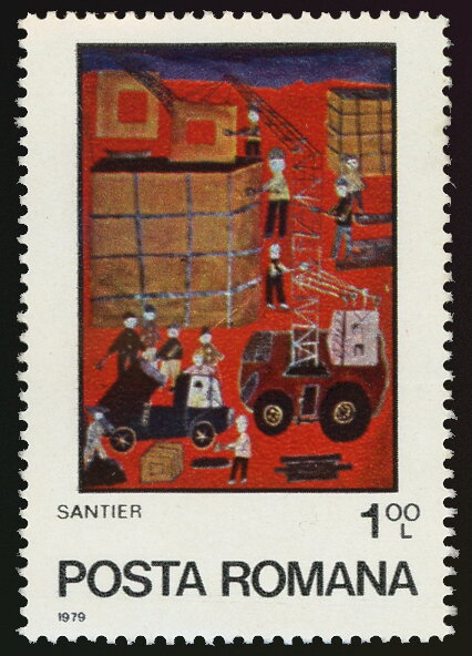 1 L — ȘANTIER (Scott RO 2817 / Michel RO 3574)