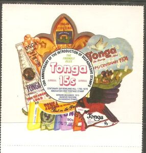 Airmail collage — Tongan Scouting
