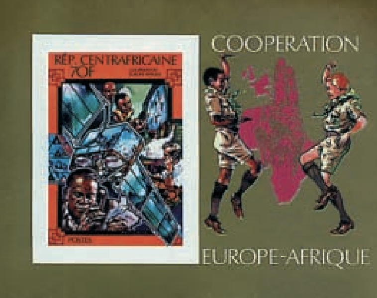 Communications — souvenir sheet, imperforate