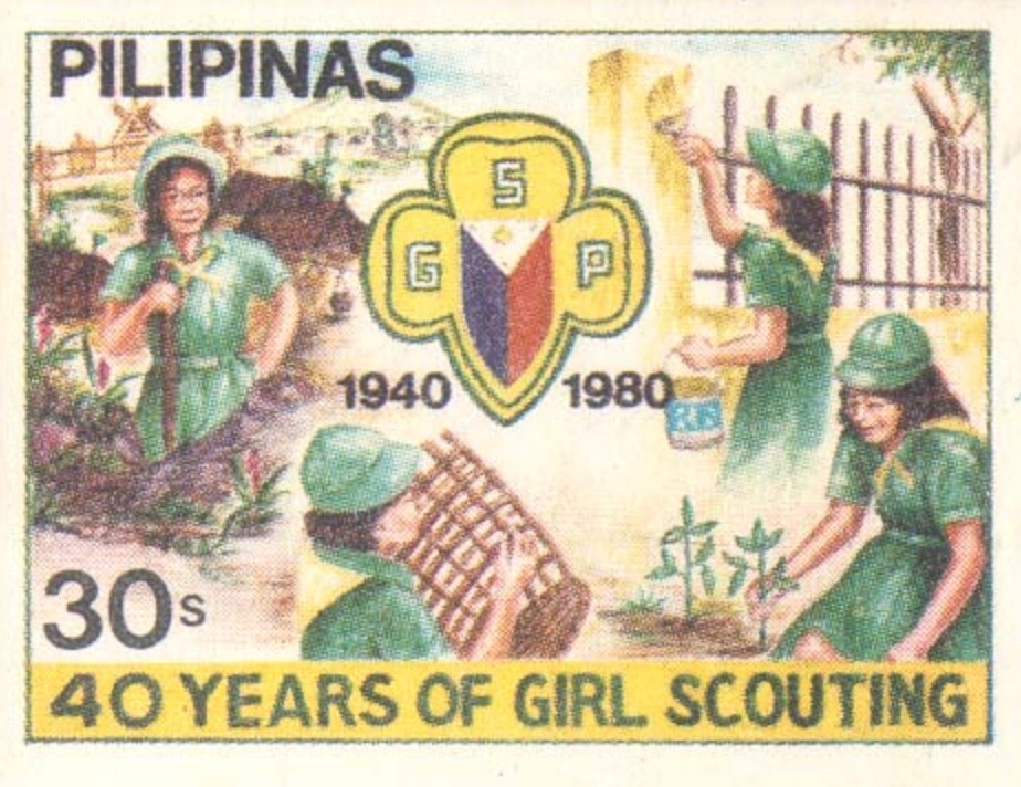 Girl Scout emblem and activities — imperforate