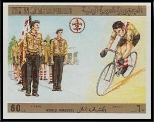 Scouts and cyclist — imperforate