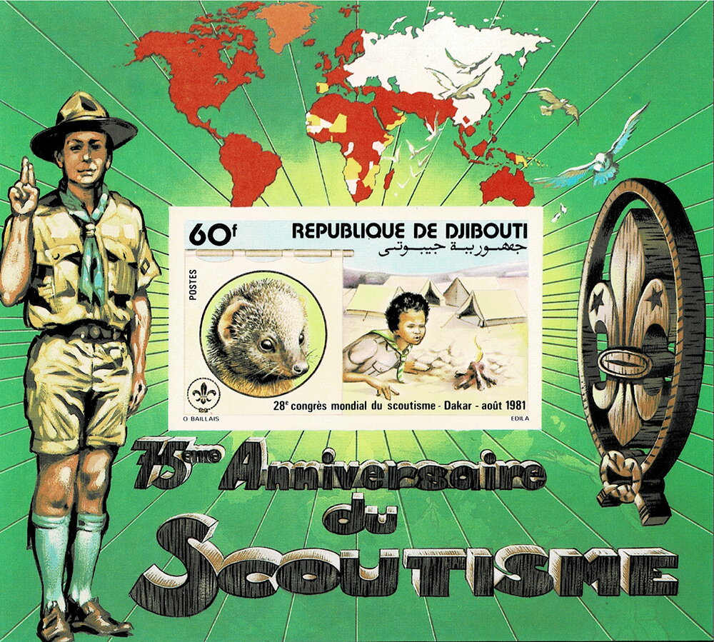 75th anniversary souvenir sheet, imperforate