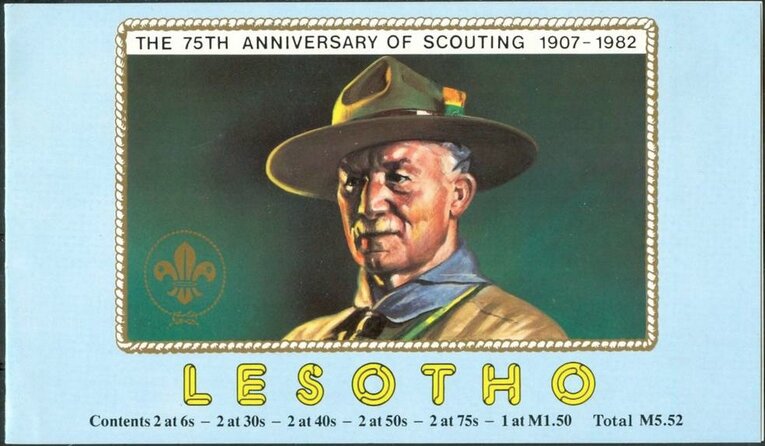 Booklet cover — Baden-Powell (contents total M5.52)