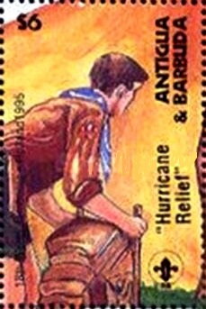 Scout with Camping Equipment - Overprinted
