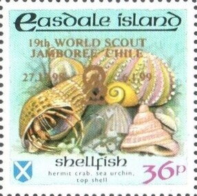 Shellfish - gold overprint
