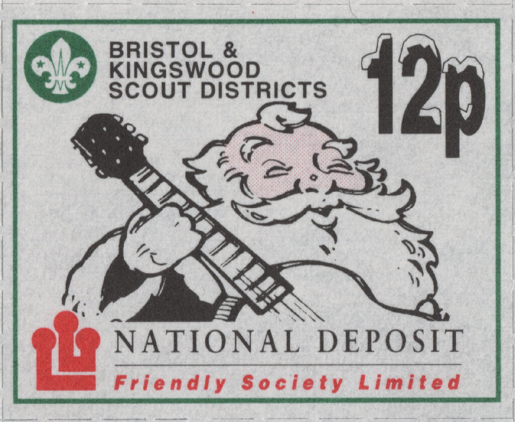 Santa with a guitar