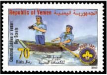 Scouts in a boat