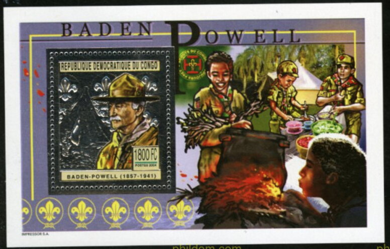 Lord Baden-Powell and scouts